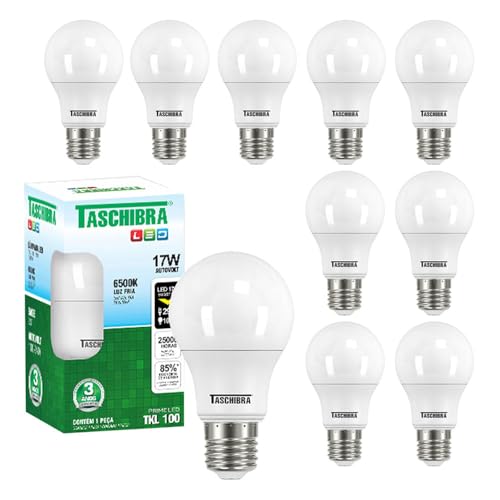 Lâmpada Led Taschibra Tkl100 17w Bivolt 6500k Branca Kit 10