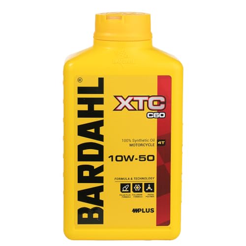 Huile moto 10W-50 Bardahl XTC C60 synthétique 1 L pour moteur 4T