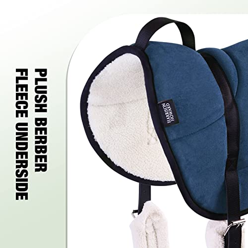 Image of Harrison Howard Equestrian Saddle Pad Horse Riding Pad Bareback Pad with Girth