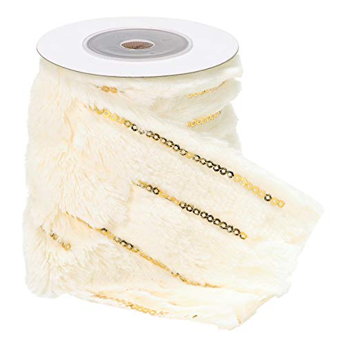 Tokyodo RY000107-037 Ribbon Sequin Fur Tape 6.6 ft (2 m) Roll