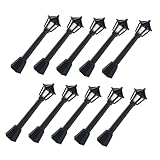 Apto para coleccionistas: ya sea un aficionado o un coleccionista, estas farolas en miniatura son una gran adición a su colección, proporcionando farolas modelo detalladas y realistas, lámpara de casa de muñecas en miniatura, lámpara de calle de casa de muñecas