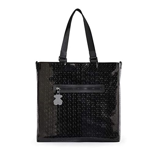 Los bolsos más bonitos para primavera 7 Tous Tiona Lindsay, Bolso Totes para Mujer, (Negro 195890165), 34x34x8 cm (W x H x L)
