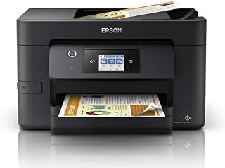 Epson WorkForce WF-3820 All-in-One Wireless Colour Printer with Scanner, Copier, Fax, Ethernet, Wi-Fi Direct and ADF, Black