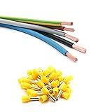 Xenterio Verdrahtungssatz, 6mm², 5x2m (sw/gr/bn/bl/gn-ge), 50 Aderendhülsen