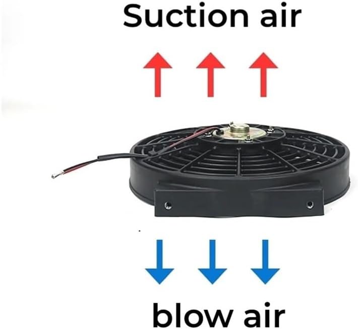 Car Air Conditioning Electronic Fan 10 Inch 80W Truck Water Tank Condenser Cooling Fan Modified High Power 12V24V