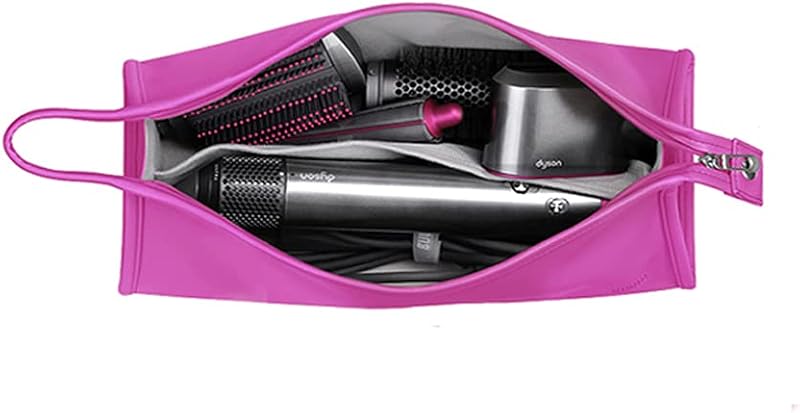 Estojo de viagem BUBM compatível com Dyson Airwrap Styler e acessórios, Rose, 35,05 x 14,99 x 13,97 cm