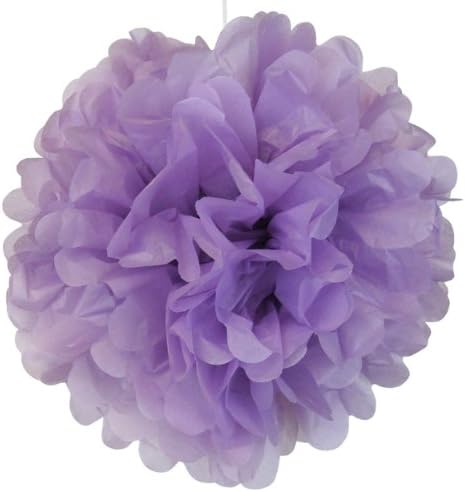 Just Artifacts Tissue Pom Pom Paper Flower Ball 10inch Lilac