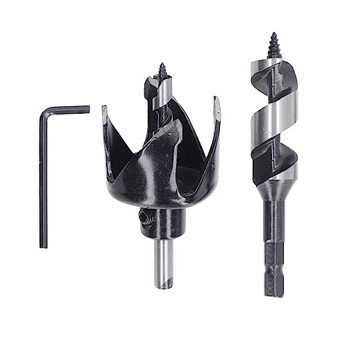 Kit de brocas para cerradura de puerta con diseño de agujero para extracción de viruta miniatura 7