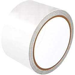 Persianas Invisibles LANUCN Cinta de Reparación de PVC - 5 cm x 5 m, Transparente Parche para Lonas, Cubierta de Remolque, Invernadero, Toldo, Carpa, Tienda Campaña y Persianas