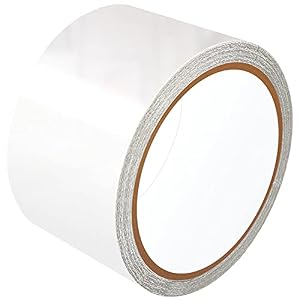 LANUCN PVC Tarpaulin Repair Kit, Transparent 5 cm x 5 m Patches, UV-Resistant Tape for PVC Coated Parasol, Truck Cover, Nylon, Tent, Awning Cloth