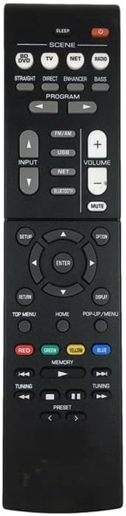 Replacement Remote Control Replace for TV/Audio/Projector for Yamaha HTR-4068 HTR-4069 HTR-5069 HTR-5072 AV Receiver