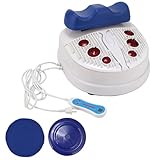 Fitness Blood Chi Machine, Foot Leg Massager, Passive Aerobic Exerciser for Vitality Swing Shaking Exercise with Wire Control, 10 Gear Speed Adjustable Blue