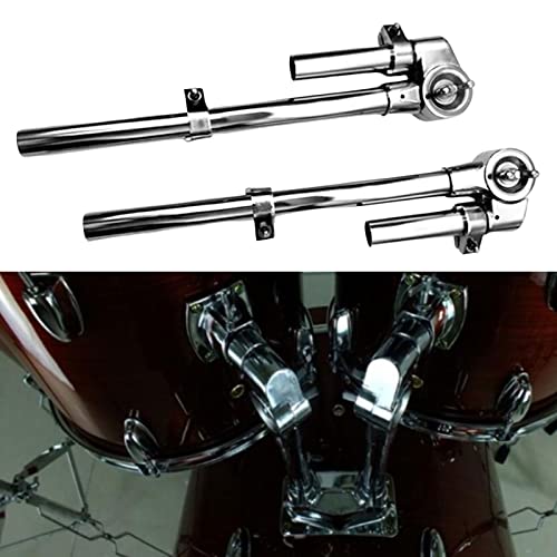Vaveren 2Pcs Tom Drum Holder Bracket Stable Durable Lightweight Stand Mount Strong For Tom Drum Percussion Instrument #TOP1