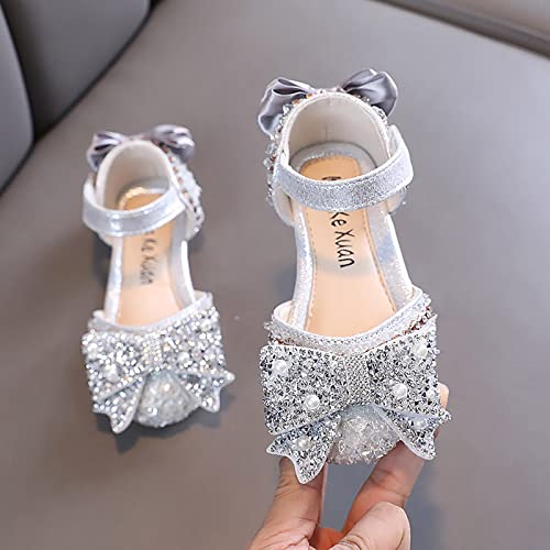 Chaussures décontractées en cuir pour filles au design fée raffiné et finitions perles