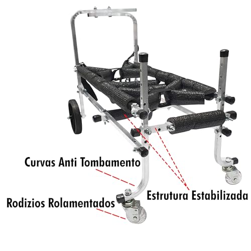 Cadeira De 4 Rodas Cachorro Tamanho M Médio Andador Cão Pet Best Soluções