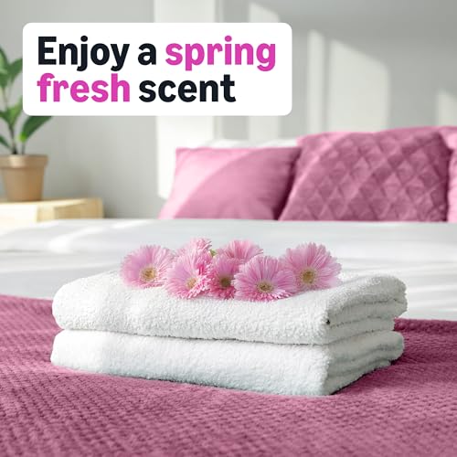 Image of Amazon Basics Dryer Sheets Laundry Fabric Softener, Spring Fresh Scent, Reduces Static, Static Control, 160 Count