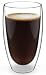Large Coffee Mug 15 oz – Double Wall Tall Mug, Dishwasher & Microwave Safe - Clear, Unique & Insulated Glass without Handle, By Elixir Glassware