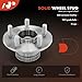 A-Premium 2 x Rear Wheel Bearing and Hub Assembly with ABS Ring & 5-Lug Compatible with Chrysler Neon 2000-2002, PT Cruiser 2001-2010, Dodge Neon 2000-2005, SX 2.0 2003-2005