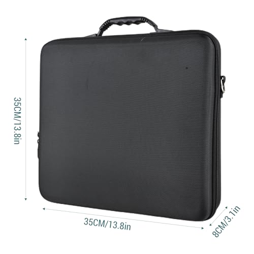 lyrlody Billardkugeltasche, Schwarze Eight Ball-Aufbewahrungstasche Pool Ball Tasche kann 17 Bälle halten, mit Plastikgriff und ausziehbarem Gurtband, für Reisen Billardhallen Ligen