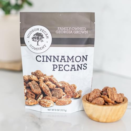 HUDSON PECAN COMPANY: Cinnamon Candied Pecans | Georgia Grown Family Owned. Cinnamon & Sugar Candy...