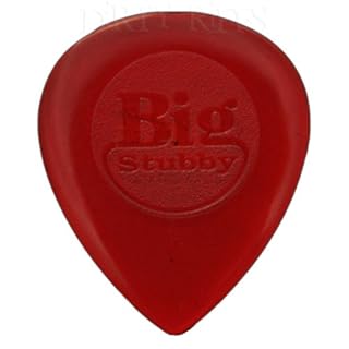 12 x Dunlop Big Stubby Médiators/Plectres – 1.00 mm Rouge dans une pratique Pick étain - Les Beatles, Paul McCartney, John Lennon, RIngo Starr, George Harrison