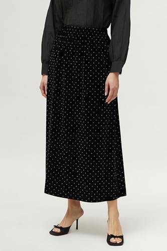 Jupe longue en velours texturé et perles Compania Fantastica