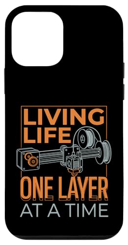 Living Life One Layer At A Time Funny 3D�v�����g�f�U�C�� �X�}�z�P�[�X iPhone 12 mini �p