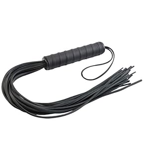 Zweep Flogger Riemenzweep Sexzweep Luxury zwart