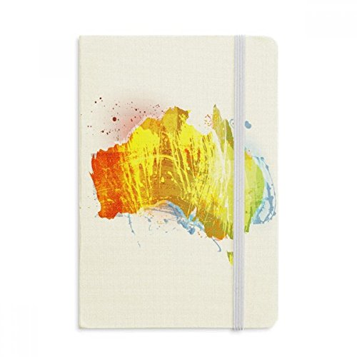 Carnet A5 carte d'Australie un cadeau original pour passionnés de voyages et écriture