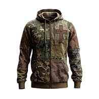 Comfort Material: Christian hoodies for men is made of premium cotton and polyester, it is super soft, skin friendly, warm, stretchy, comfortable and easy to wash. Mens hoodies vintage christian cross american flag print long sleeve fleece lined hood...