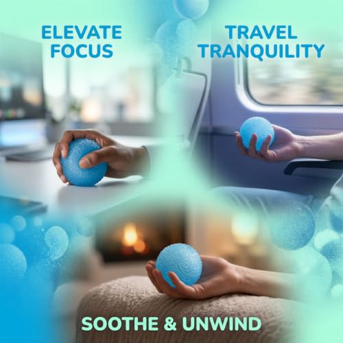 2 Pcs Crunchy Soft Stress Ball Set, Blue and Green Textured Fidget Sensory Toys with Maltose Filling, Malt-Like Squeeze Toy for Restlessness and Focus, for Adults and Office Use - Image 3