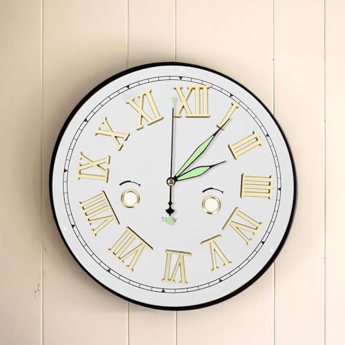 Angoily 1 Set Römische Ziffern Für Uhr 1 bis 12 Römische Ziffern Uhr Verzierung für DIY Handwerk Dekoration Anzeigen Für Ersatz Reparatur Zubehör