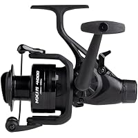 Mitchell MX1 FS 4000 Allround Fishing Reel - Spinning Free Spool Freshwater Carp Fishing Reels and Deadbait Pike & Zander Anglers - Robust and lightweight Black Aluminium - 2+1 Bearings