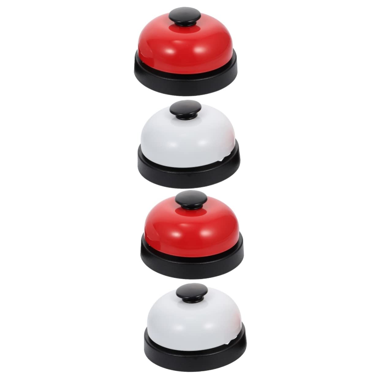 NUOBESTY 4 Pcs Game Bell Loud Call Bell Alarm Hand Call Bells Tone Handbell Bell Temple Bell Classroom Bell Hand School Bell Brass Bells Answering Bell Metal Customer Service Wheel Hub