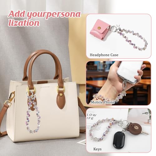 CHENGCKJ 2 Stück Handykette Kurz Handgelenk Handyanhänger Perlen Handy Anhänger Handyschmuck Handyband Handschlaufe für Smartphone Taschen Schlüssel