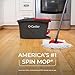 O-Cedar EasyWring Microfiber Spin Mop, Bucket Floor Cleaning System, Red, Gray, Standard