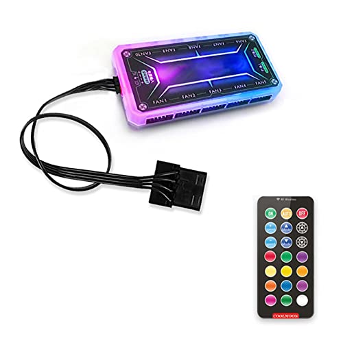Ventilador de la computadora | Ventiladores de gabinete de PC de alto rendimiento de 6 pines para enfriamiento silencioso | Ventiladores de 120 mm para PC para juegos, enfriador de