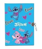 Seven Diario segreto LILO & STITCH, Blu, Diario per bambini, Lucchetto e chiavi inclusi, Prodotto ufficiale, Confezione regalo inclusa, Idea regalo