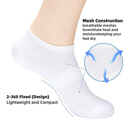 Atbiter Ankle Socks Women's Thin Athletic Running No Show Low Cut Socks 5-Pairs #TOP1