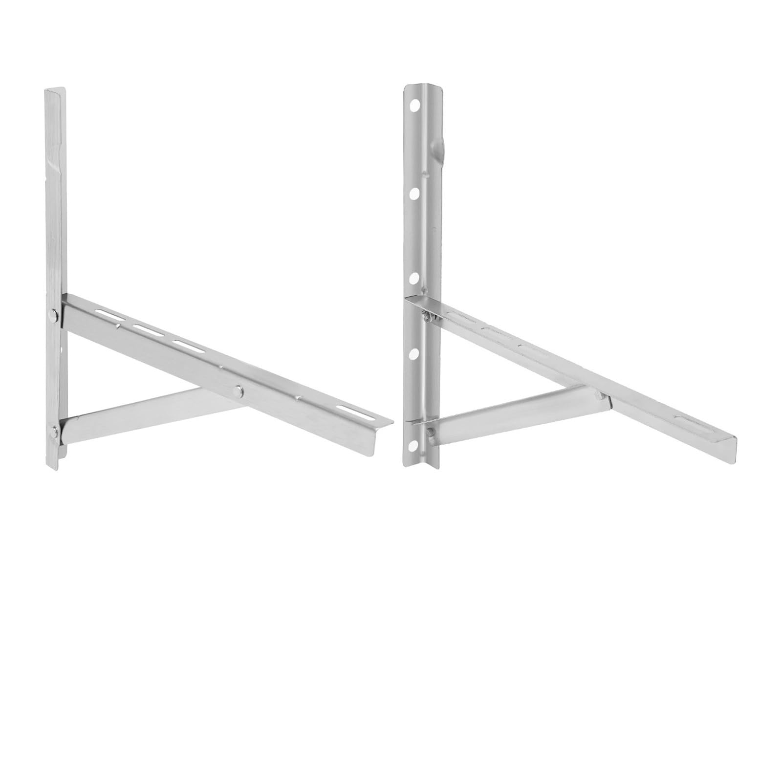1 Pair Wall Mounted Bracket Stainless Steel Mounting Bracket For Air Conditioner Outdoor Units Mounting Bracket