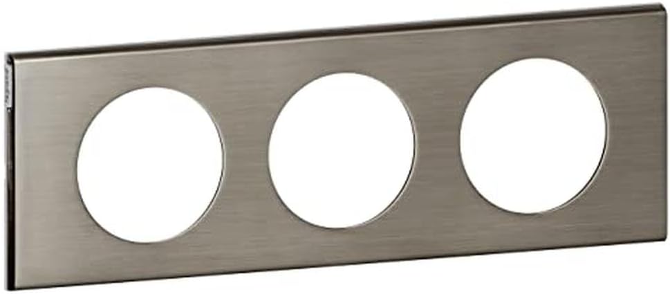 069104 Plaque Céliane Matières 4 postes - finition Inox Brossé - professionnel