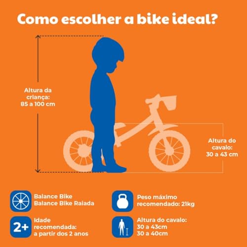 Bicicleta de Equilíbrio Infantil, Aro 12, Freio Traseiro, Capacete Incluído, Roxa e Rosa