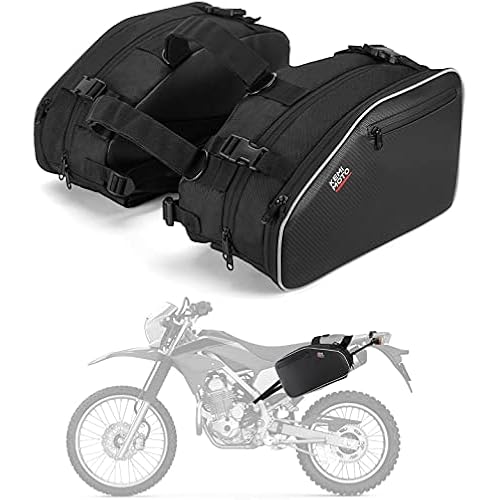 KEMIMOTO Motorcycle Saddlebags Expandable 20-24L with Rain Covers