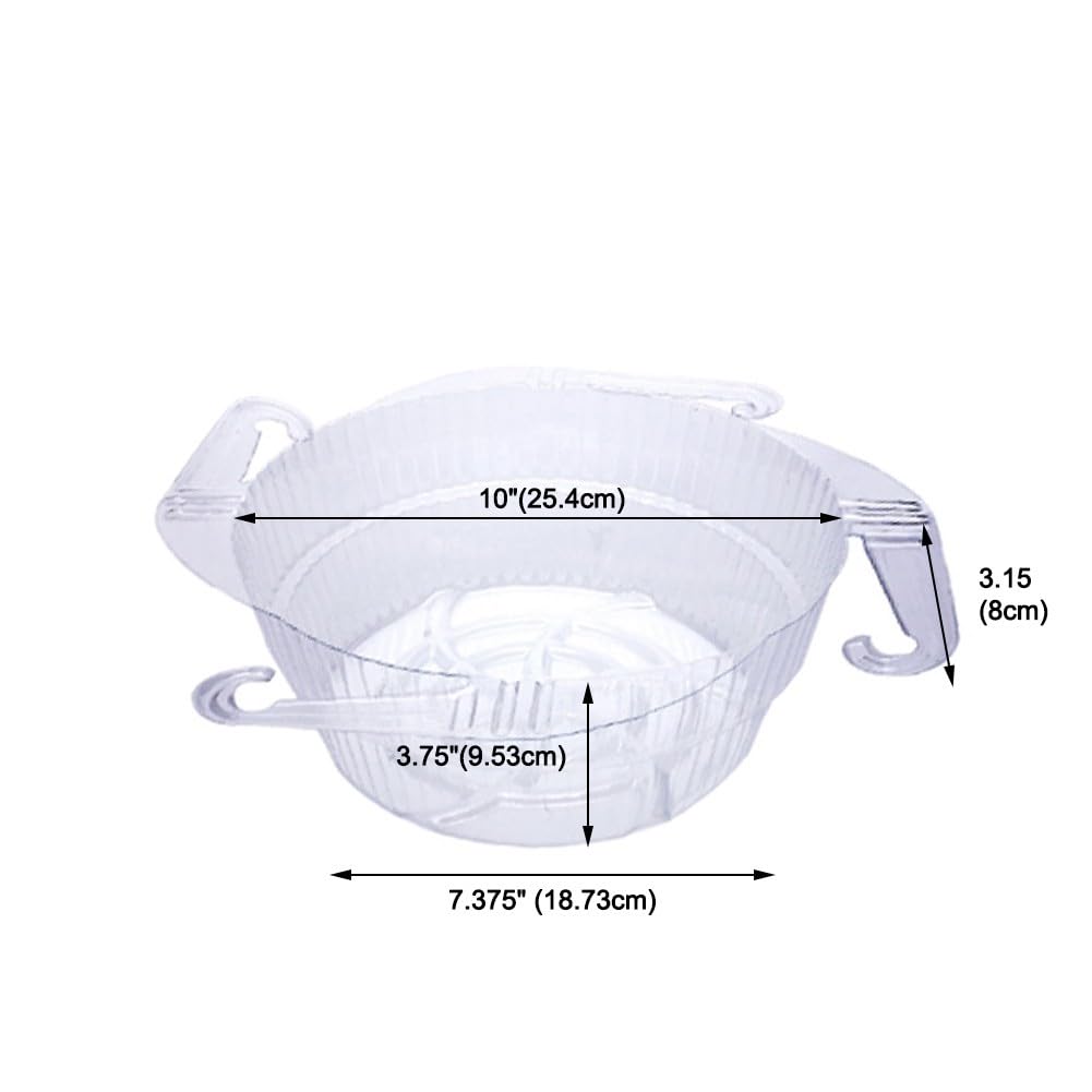 FACAIIO Transparente Untersetzer für runde Blumentöpfe, 12-teiliges Set, 20,3 cm, 25,4 cm, 30,5 cm, 30,5 cm, transparente Kunststoff-Tropfschalen, Haus, Garten, Boden zum Schutz