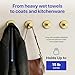 HOME SO Suction Cup Hooks for Shower, Bathroom, Kitchen, Glass Door, Mirror, Tile – Loofah, Towel, Coat, Bath Robe Hook Holder for Hanging up to 15 lbs – Waterproof, Matte Brushed Satin Gold (4-Pack)