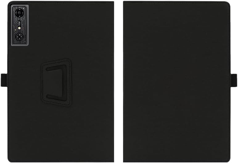 Compatible with ZTE Nubia Red Magic Nova 10.9-INCH Tablet case, Full Coverage Ultra Slim PU Leather Cover Case Folding Stand Cover Protective Tablet Cover with Hand Strap Magnet (Black)