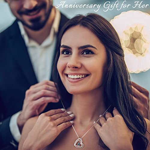 Iefil Mothers Day Gifts Jewelry, Sterling Silver Birthstone Jewelry July Red Ruby Necklace Mothers Day Gifts Anniversary Jewelry Gifts 80Th Birthday Gifts For Grandma Mom Wife Girlfriend #TOP2