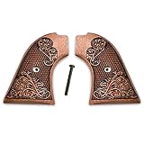 Premium Gun Grips Compatible Replacement Heritage Arms Rough Rider Carved Scroll Rosewood Grips Gold