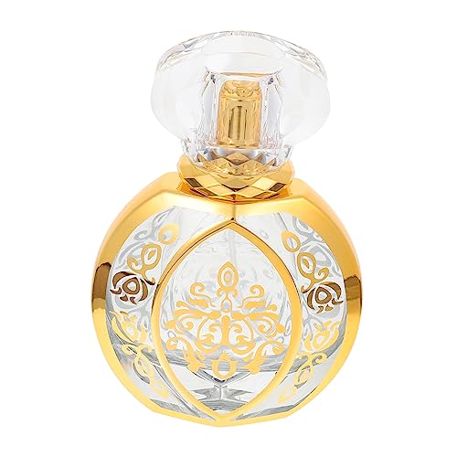 MOTHNUR Botella De Perfume Botella De Spray De Viaje De Perfume Neblina Perfume Vacio Botellas Rellenar Dispensador Botella De Agua Recargable Rociar Botella Vacia De Perfume Golden Vidrio