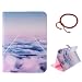 Produktbild GOCDLJ Schutzhülle für Samsung Galaxy Tab 4 10.1 SM-T530 SM-T535 PU Leder Flip Cover Tasche Ledertasche Hülle Case Etui Wallet Magnetverschluss Pouch Shell Design Wolken